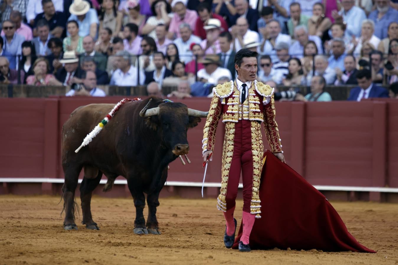 El torero Diego Urdiales completaba el cartel este miércoles en la Maestranza