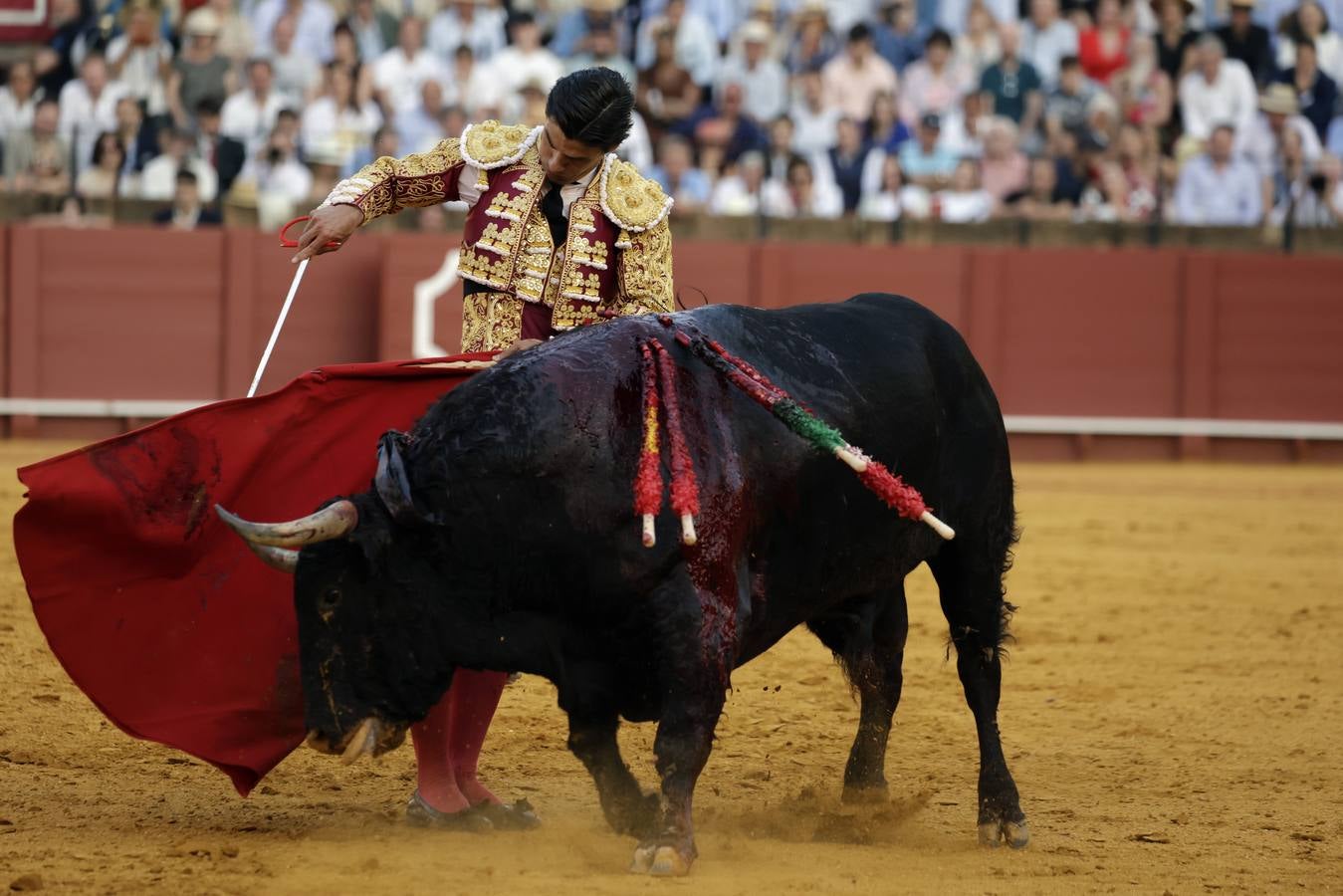 Pablo Aguado, durante su actuación este jueves de farolillos