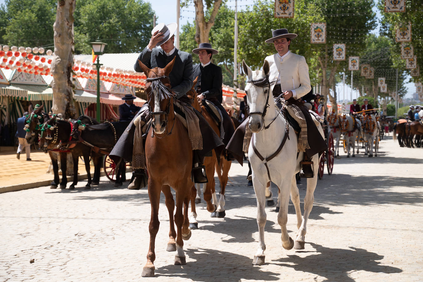 Las calles del Real continúan teniendo gran afluencia de público este jueves