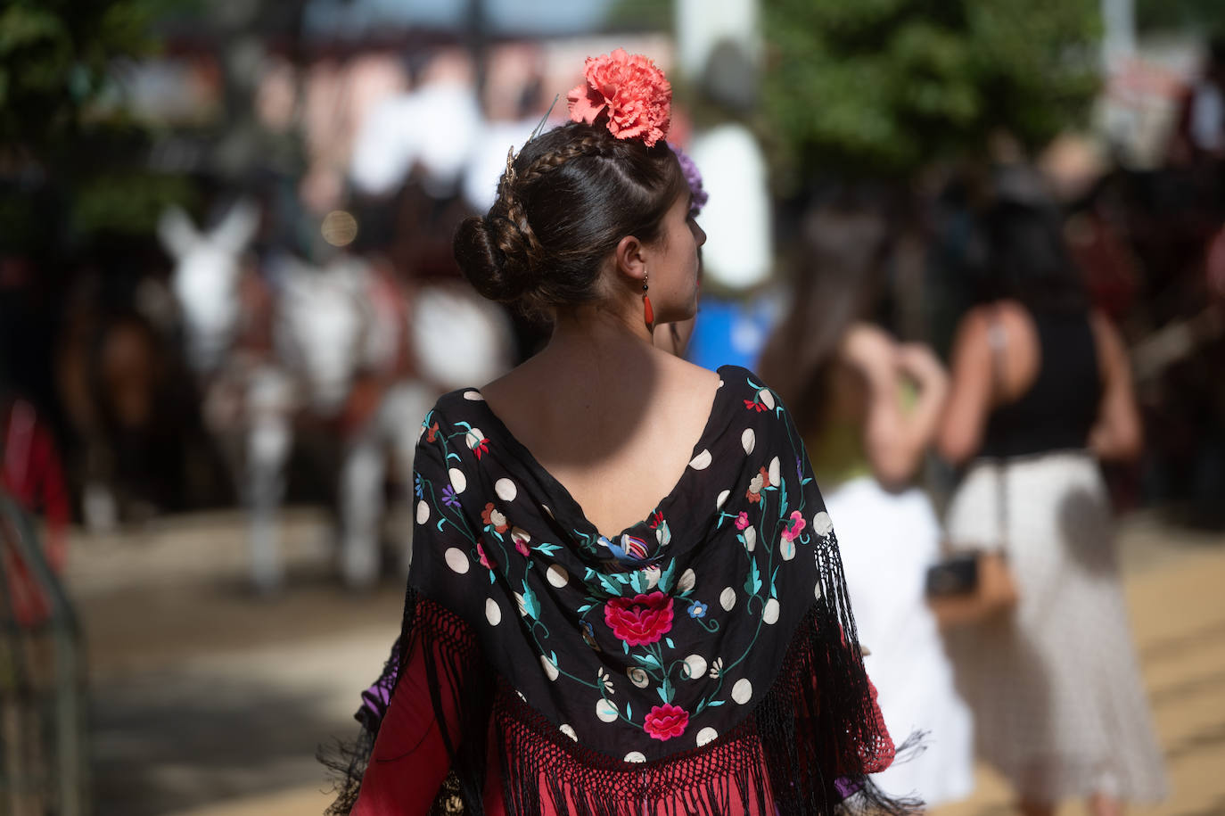 Las calles del Real continúan teniendo gran afluencia de público este jueves