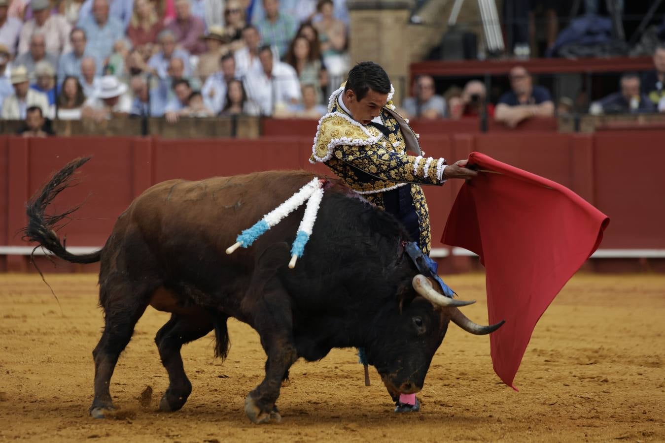 José María Manzanares, en su corrida este jueves en la Maestranza
