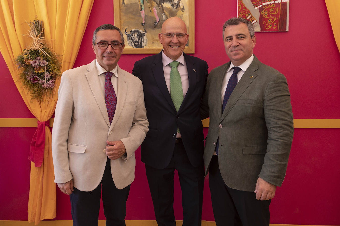 Recepción en la caseta del Ejército del Aire