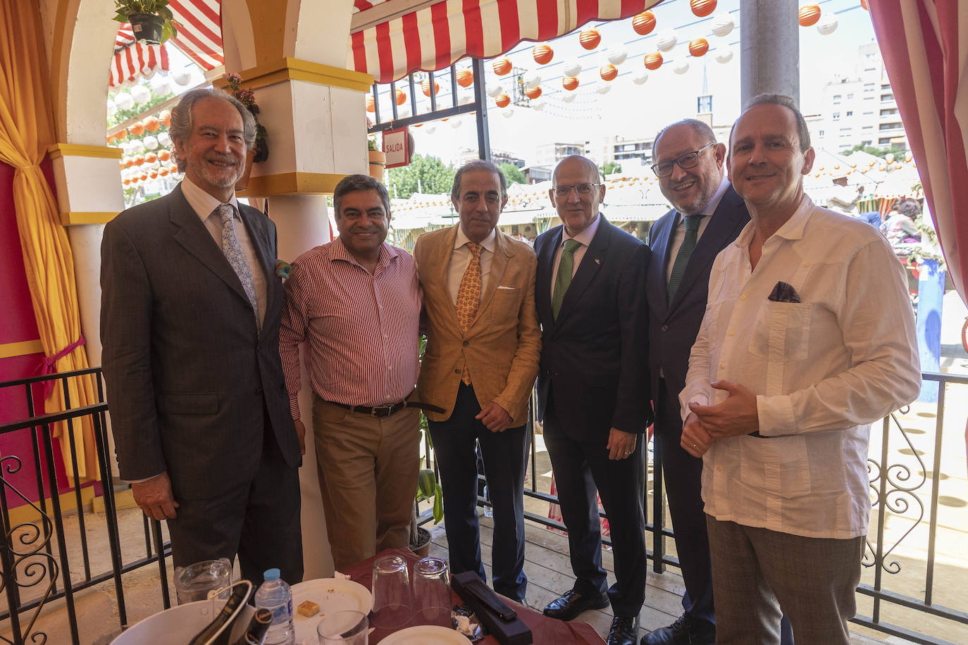 Recepción en la caseta del Ejército del Aire