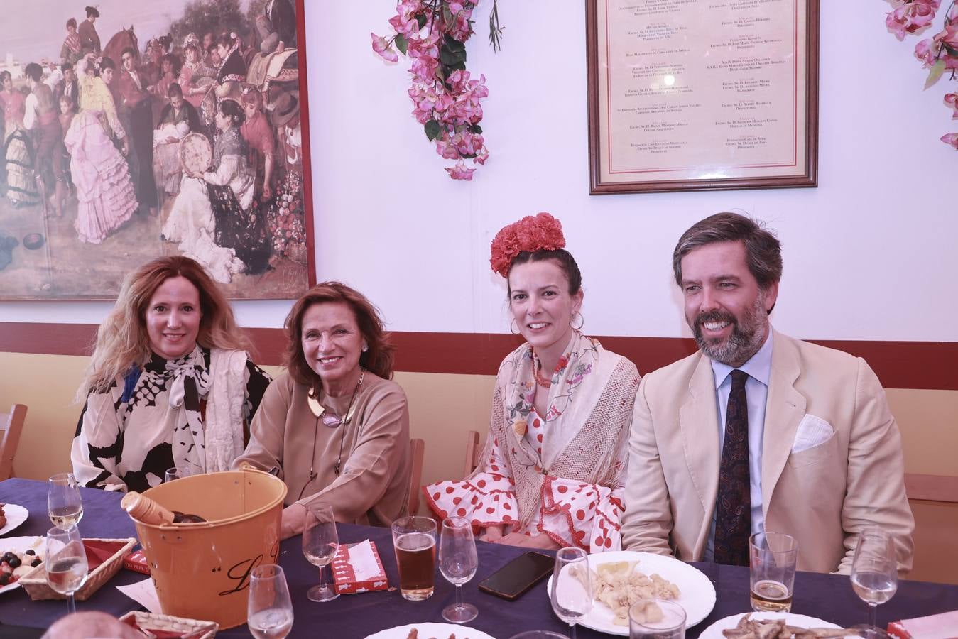 Ana Herrera, Carmen de la Puente, Andrea de la Calle y Enrique Benjumea