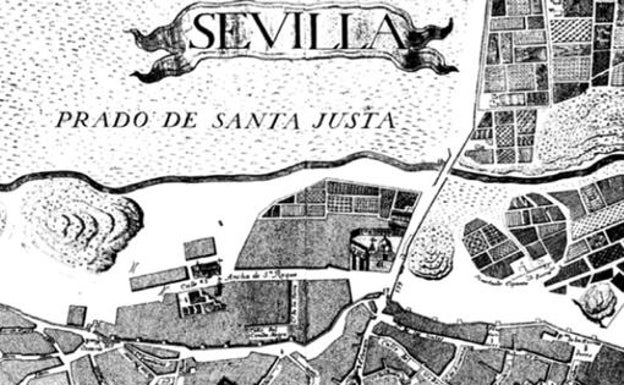 Antiguo plano del enclave del convento de San Agustín