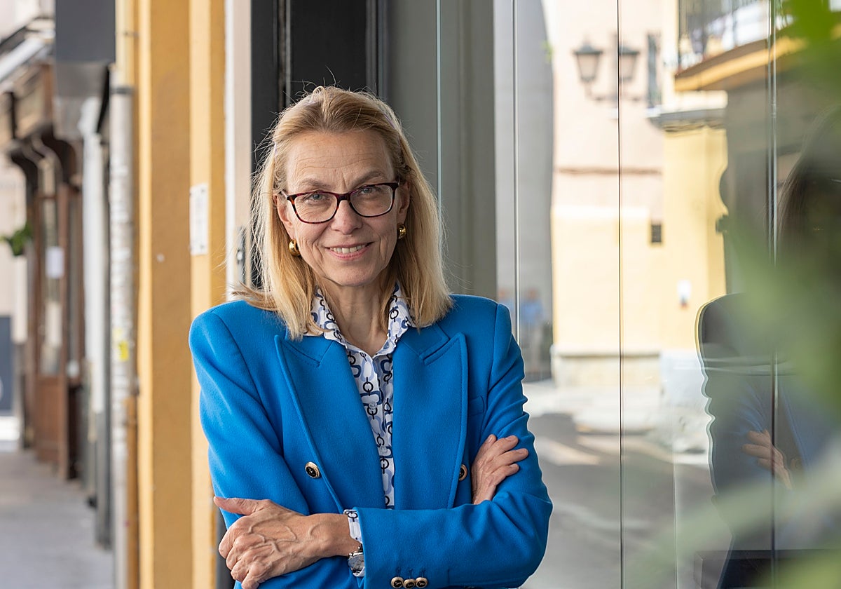 Maria Margarete Gosse en una céntrica calle de Sevilla