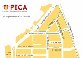 El polígono Carretera Amarilla solicitará al Ayuntamiento de Sevilla una red de carril bici y señales para patinetes eléctricos