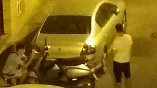 Fotografía captada por una cámara de seguridad