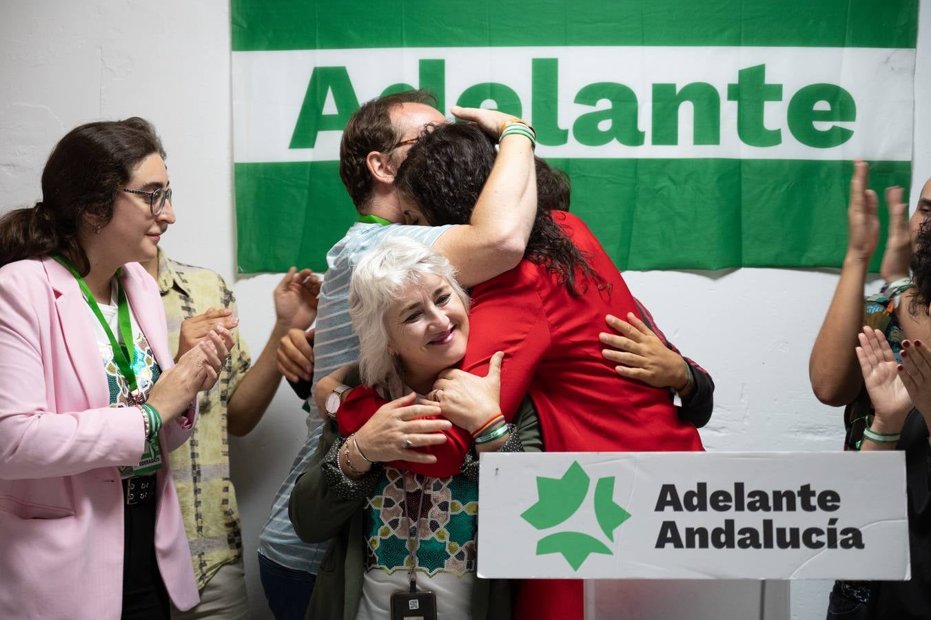 Comparecencia de Sandra Heredia ante los medios de comunicación