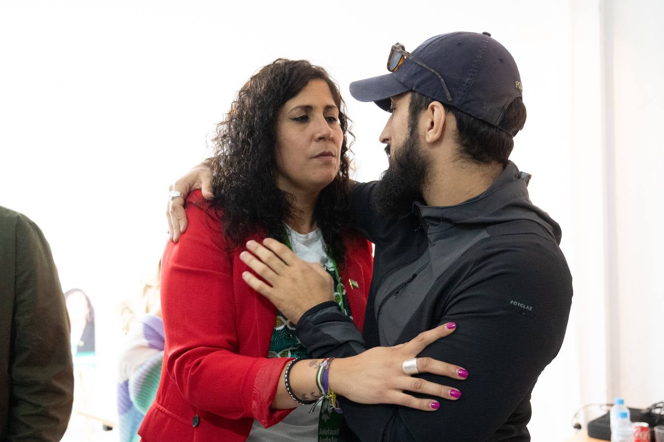 Comparecencia de Sandra Heredia ante los medios de comunicación