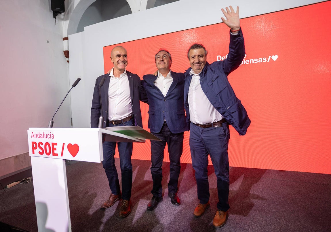 La noche electoral en la sede del PSOE, ubicada en la calle San Vicente