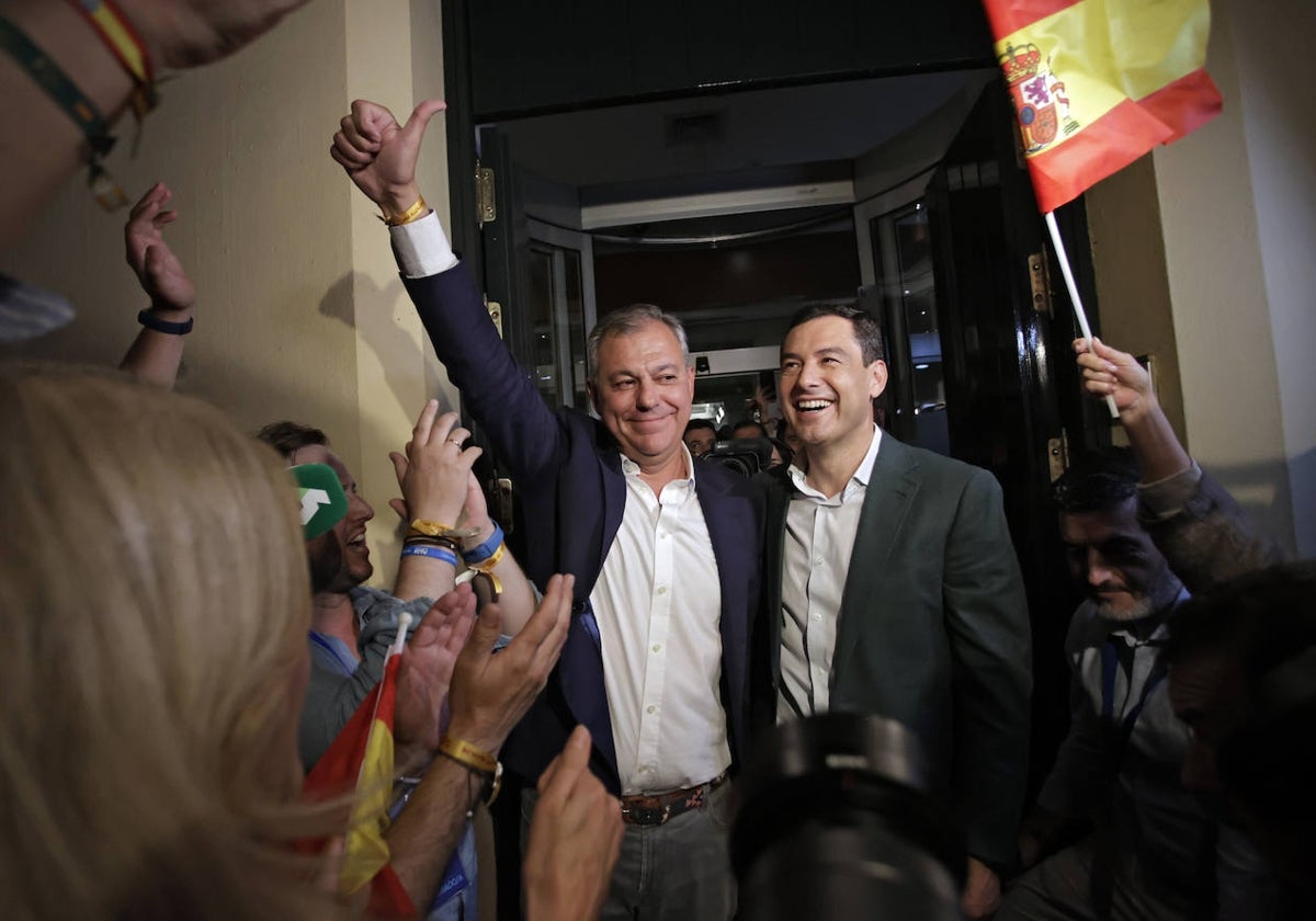 Noche electoral en la sede del PP de la Calle San Fernando