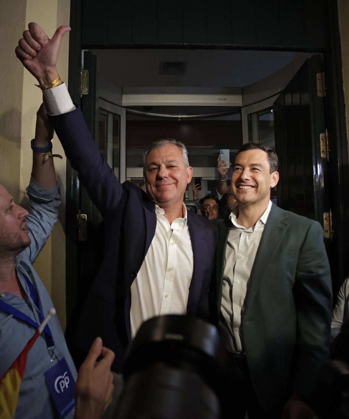 Noche electoral en la sede del PP de la Calle San Fernando