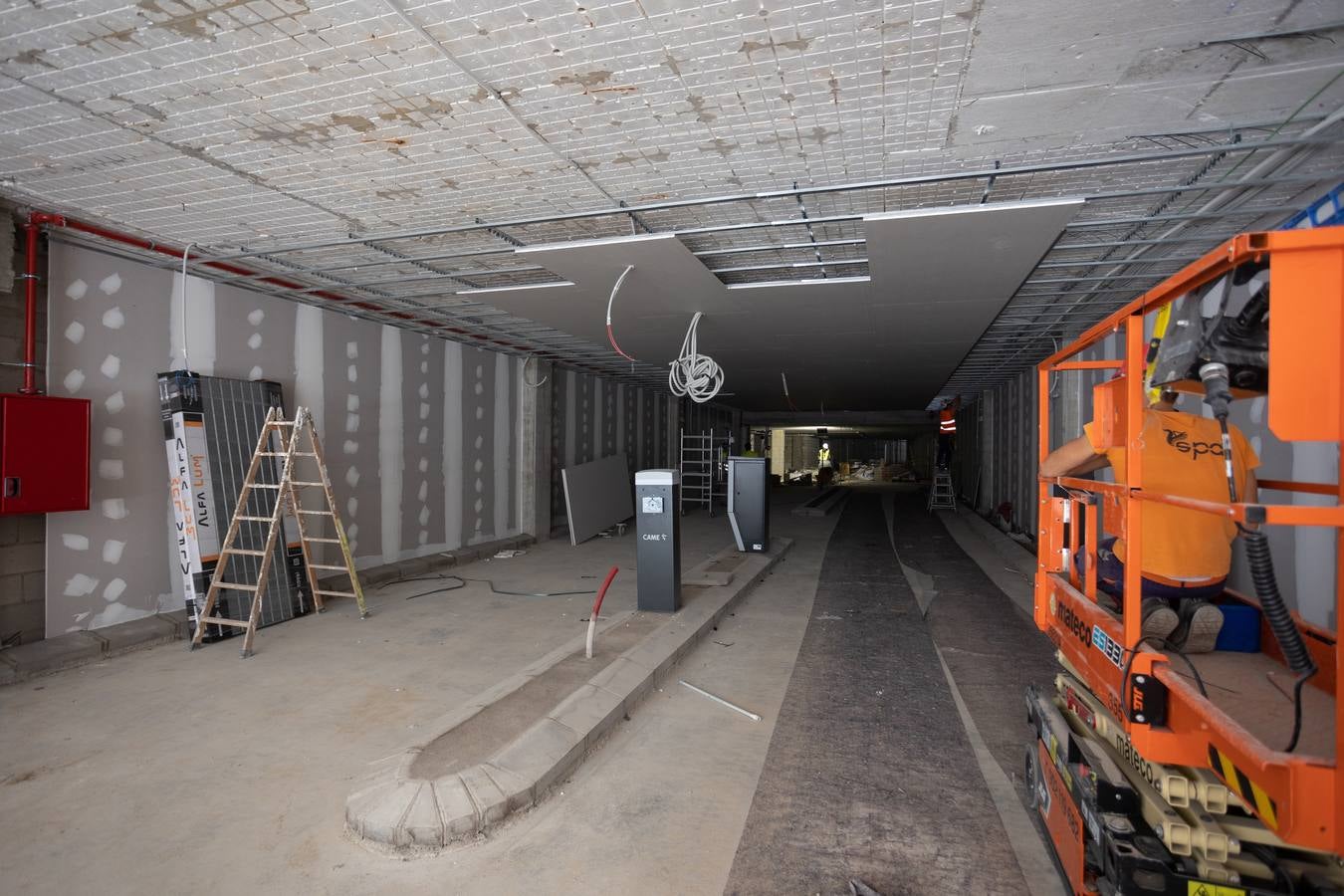 Estado actual de las obras del Jardín de las Cigarreras