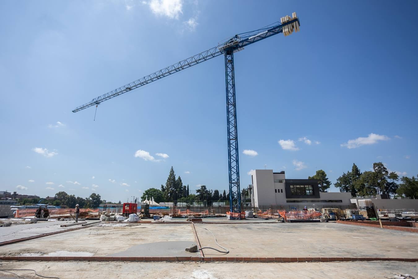 Estado actual de las obras del Jardín de las Cigarreras