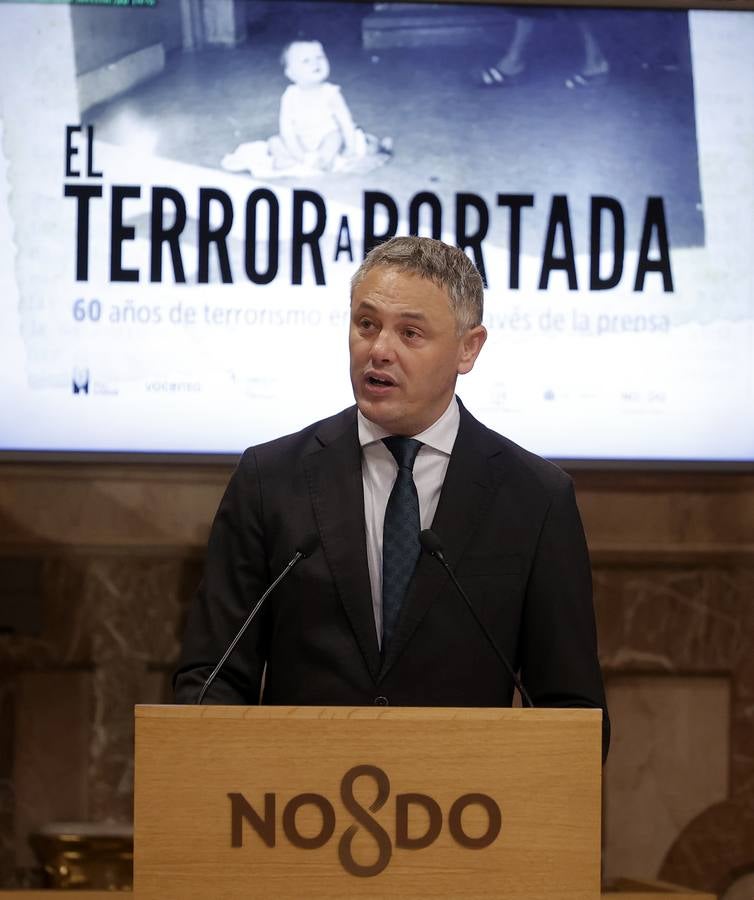 Inauguración de la muestra  'El terror a portada. 60 años del terrorismo en España a través de la prensa' en el Ayuntamiento de Sevilla