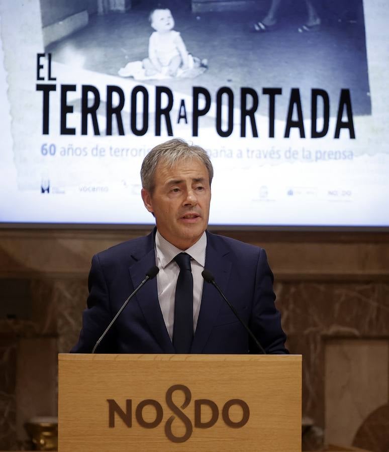 Inauguración de la muestra  'El terror a portada. 60 años del terrorismo en España a través de la prensa' en el Ayuntamiento de Sevilla