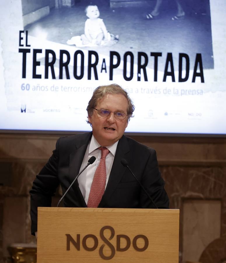 Inauguración de la muestra  'El terror a portada. 60 años del terrorismo en España a través de la prensa' en el Ayuntamiento de Sevilla