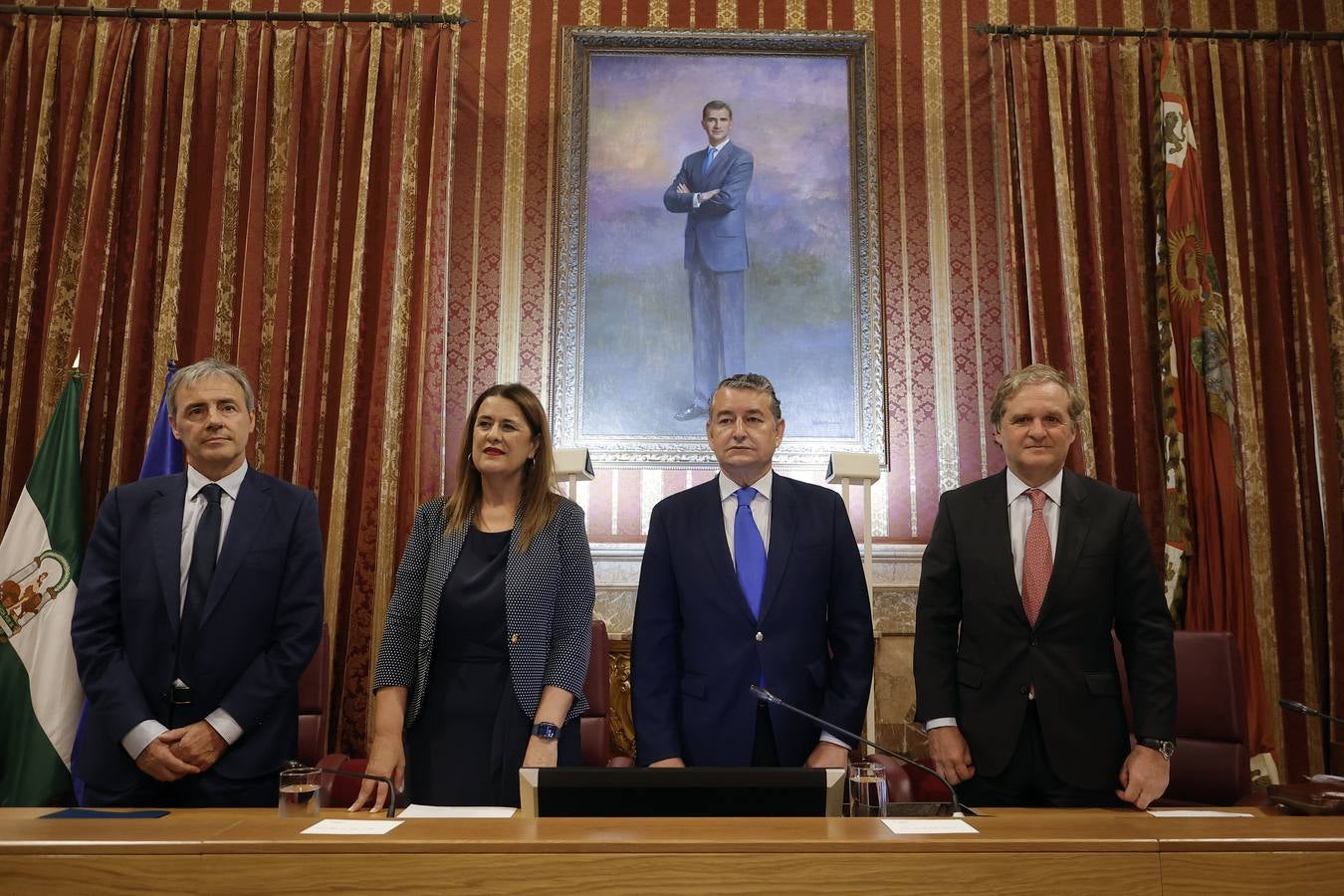 Inauguración de la muestra  'El terror a portada. 60 años del terrorismo en España a través de la prensa' en el Ayuntamiento de Sevilla