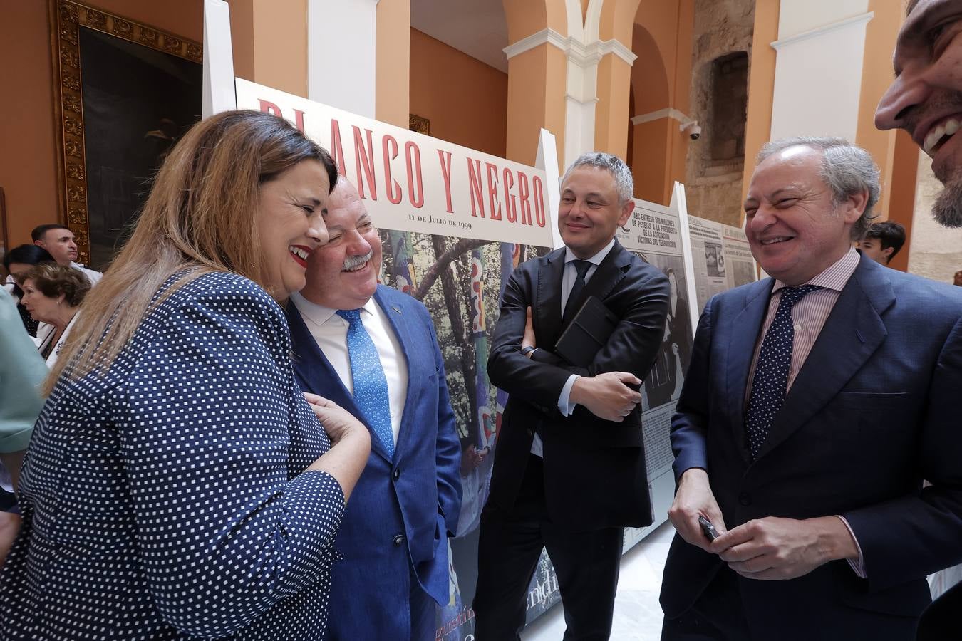 Inauguración de la muestra  'El terror a portada. 60 años del terrorismo en España a través de la prensa' en el Ayuntamiento de Sevilla