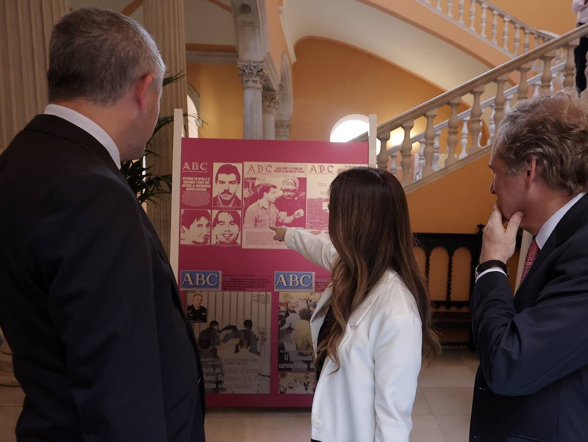 Inauguración de la muestra  'El terror a portada. 60 años del terrorismo en España a través de la prensa' en el Ayuntamiento de Sevilla