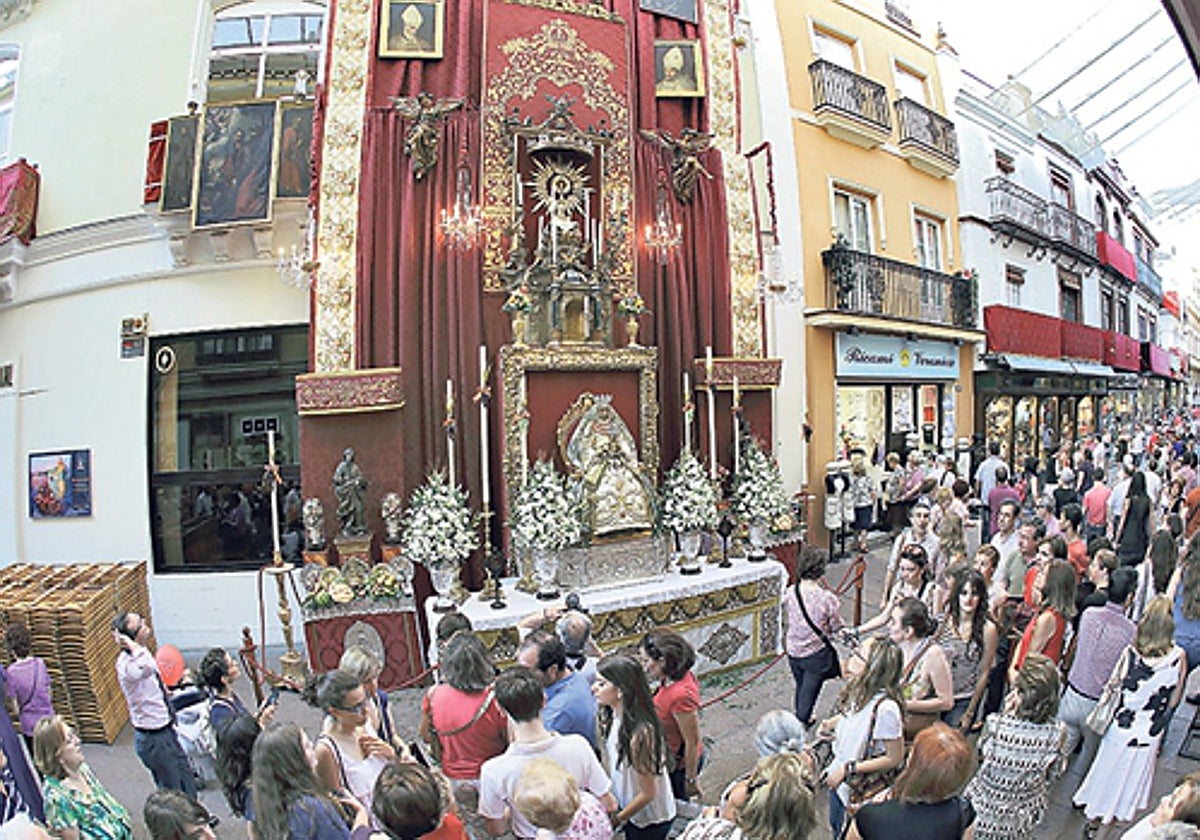 Altares montados por la festividad del Corpus