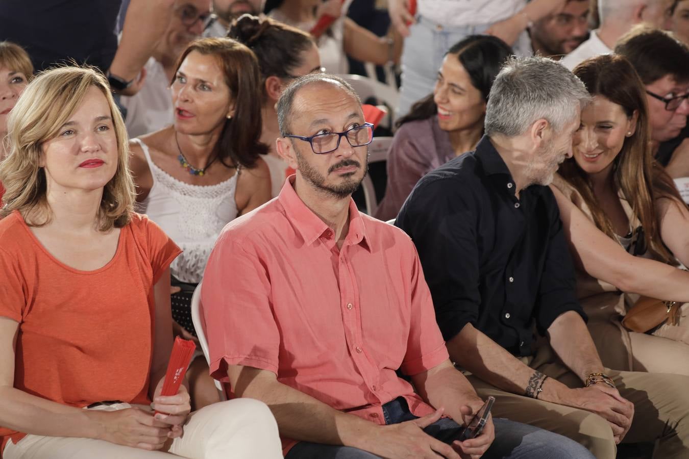 Primer mitin de precampaña  de Pedro Sánchez celebrado en Dos Hermanas