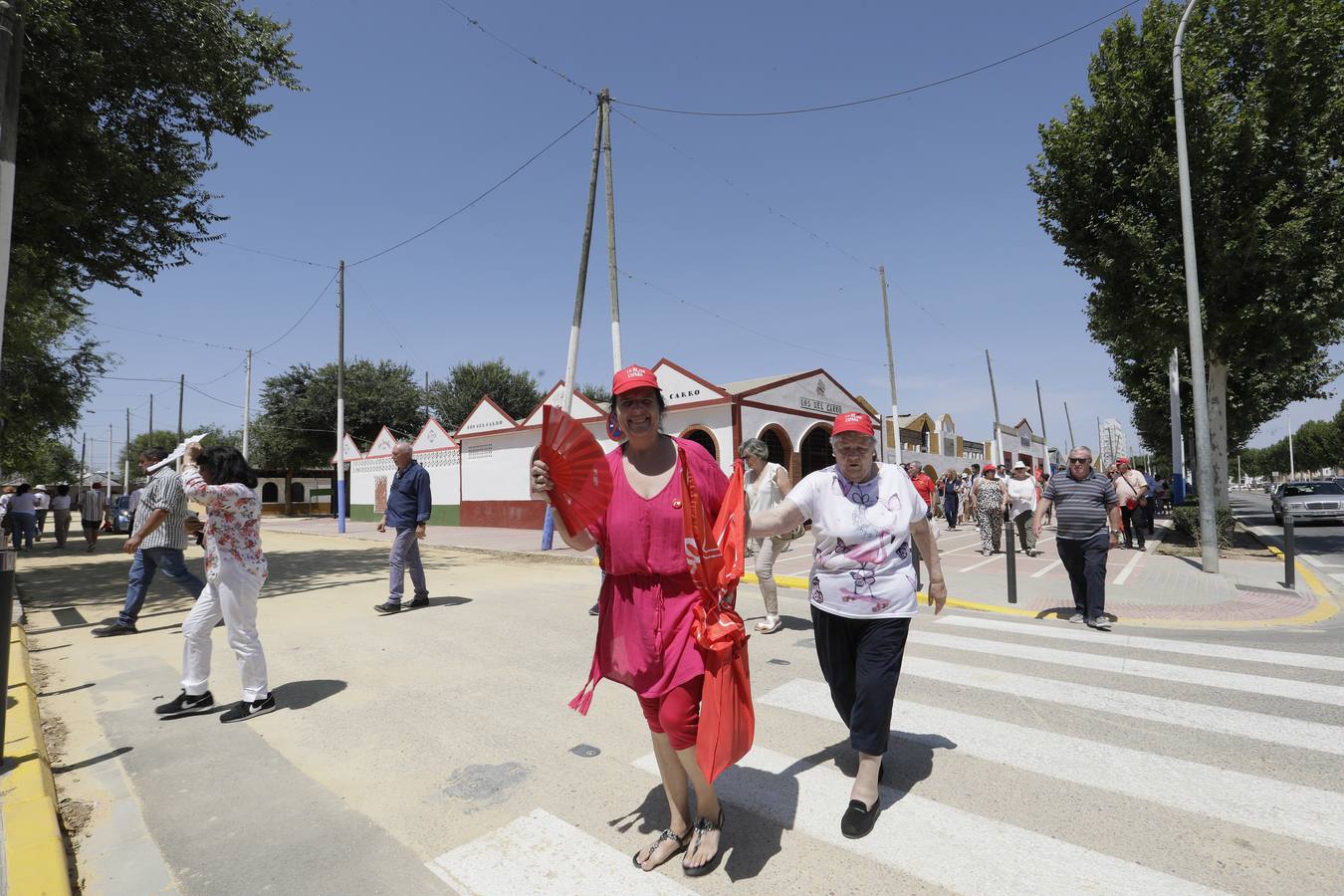 Primer mitin de precampaña  de Pedro Sánchez celebrado en Dos Hermanas