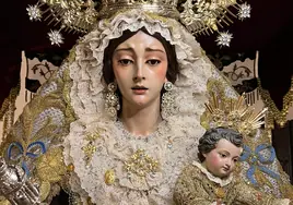 Darío Ojeda interviene a la Virgen del Carmen de Coria del Río