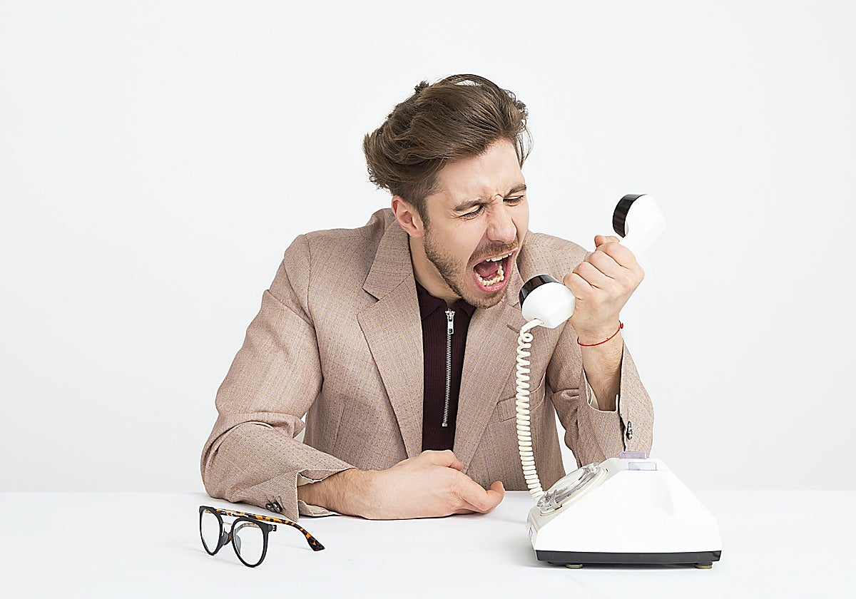 Un usuario recibe una molesta llamada