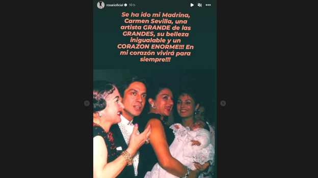 Lolita y Rosario Flores, Norma Duval, Raphael... así han sido las reacciones a la muerte de Carmen Sevilla