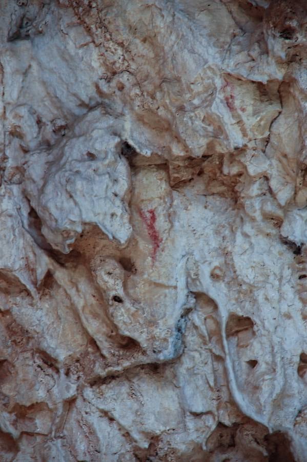 Pintura rupestre de una cabra en la cueva de Coripe