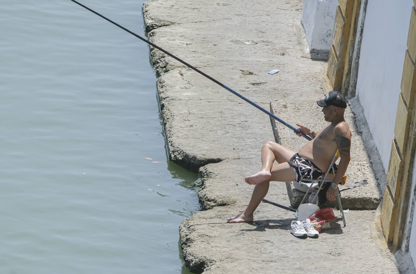 Ambiente muy caluroso en las calles de Sevilla
