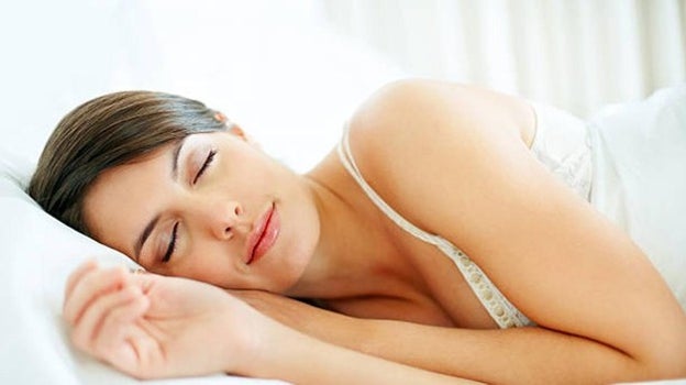 Imagen de una mujer durmiendo