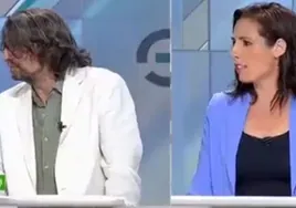 Yolanda Díaz desautoriza el gesto de su candidato en Sevilla al dar la espalda a la candidata de Vox en el debate de Canal Sur
