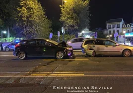 Siete heridos en un choque en cadena en Sevilla provocado por un conductor ebrio