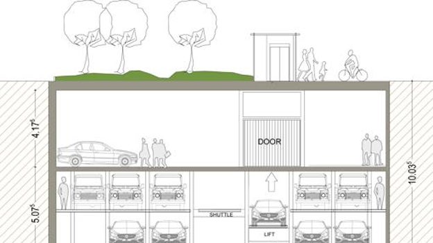 Detalles del proyecto de aparcamiento robotizado prssentado al Ayuntamiento en 2019