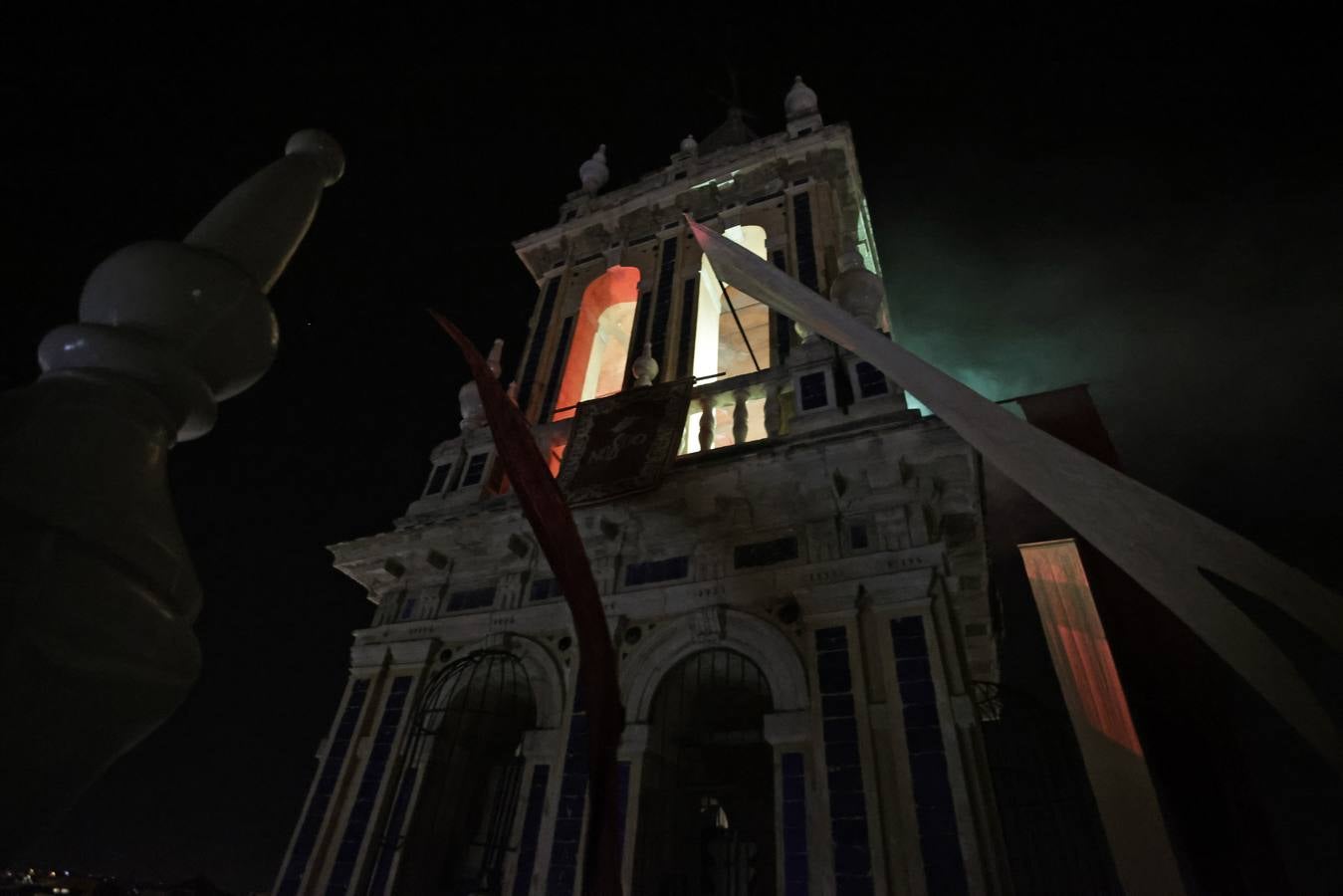 Luminarias desde la torre de la parroquia de Santa Ana