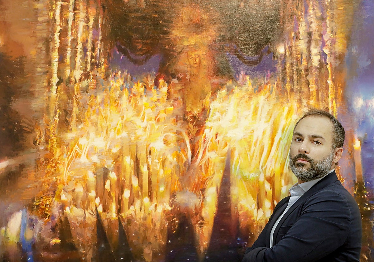 Daniel Franca ante el cartel