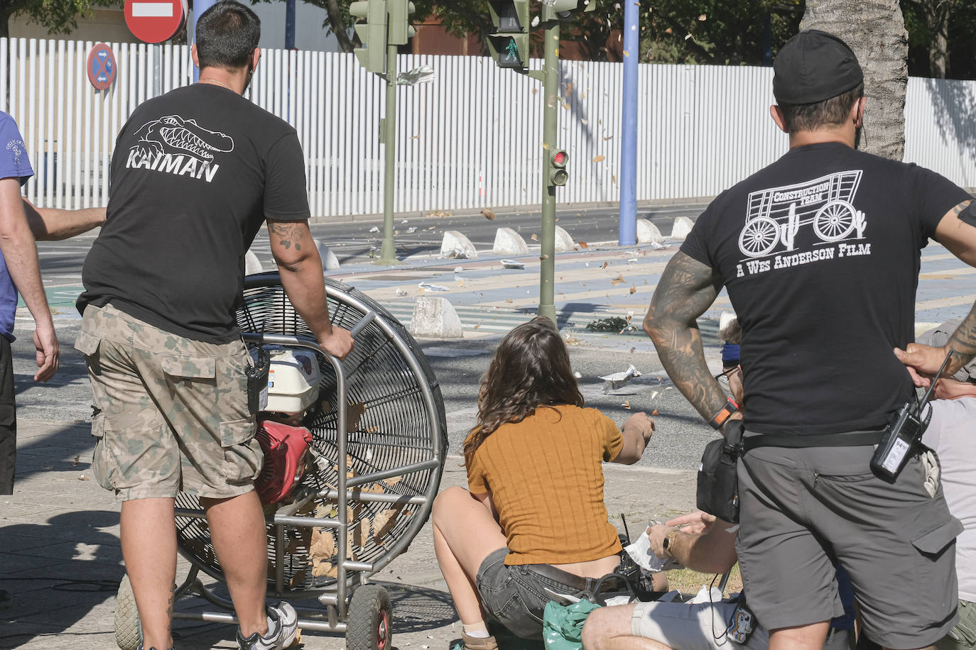 La Cartuja vive el rodaje de '1992', la serie de Álex de la Iglesia para Netflix