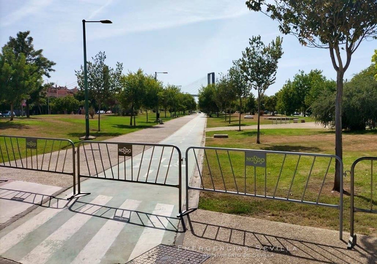 La Policía Local de Sevilla cerró el parque Guadaira durante la previa del primer partido del Betis en casa