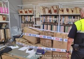 Descubren en Sevilla 4.500 artículos falsificados de grandes marcas en una nave del polígono Aeropuerto