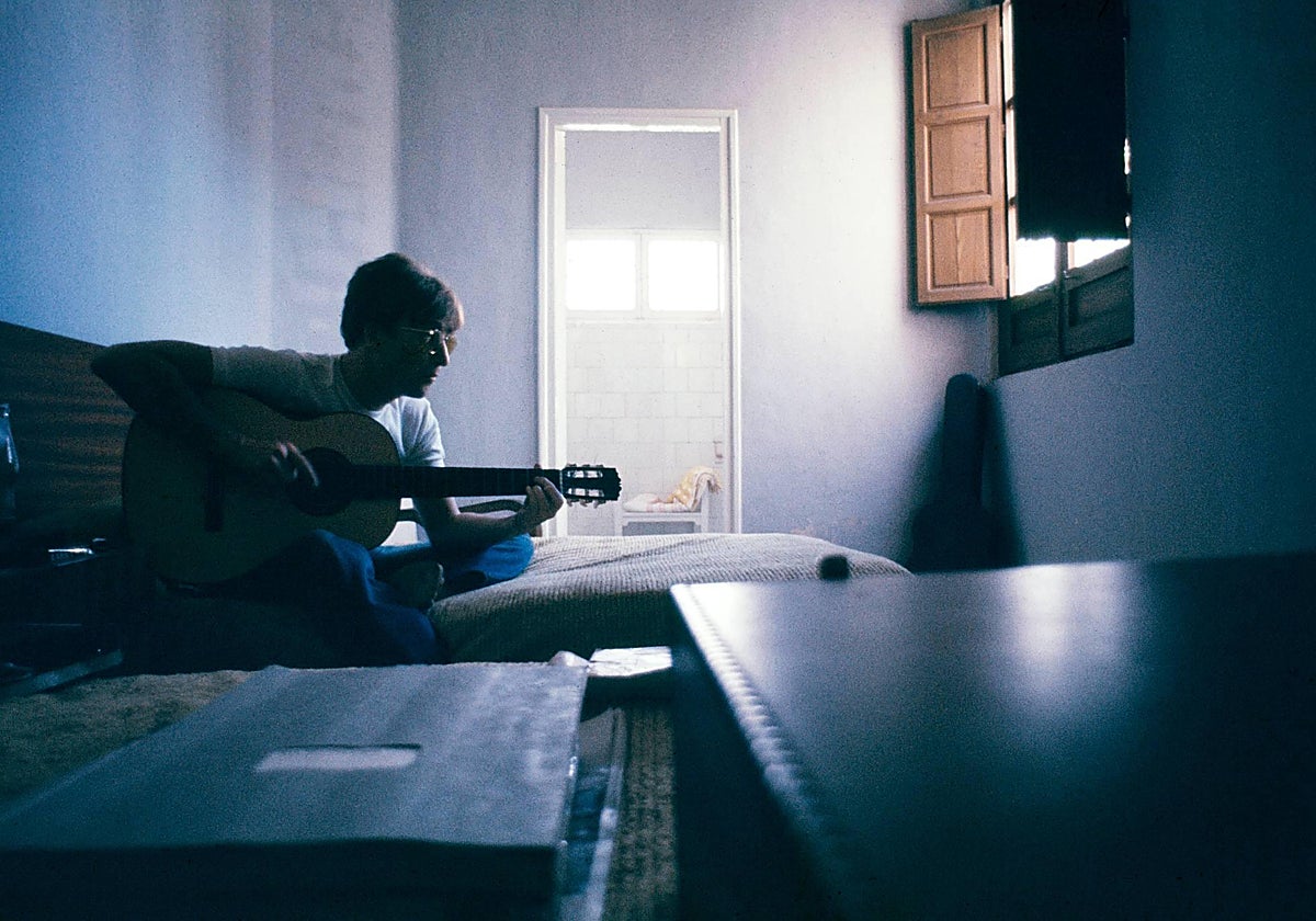 John Lennon durante su estancia en Almería en 1966