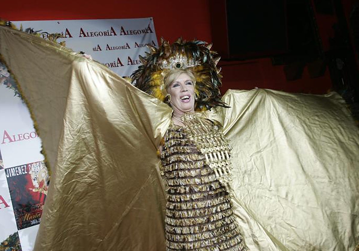 María Jiménez durante la presentación de uno de sus discos