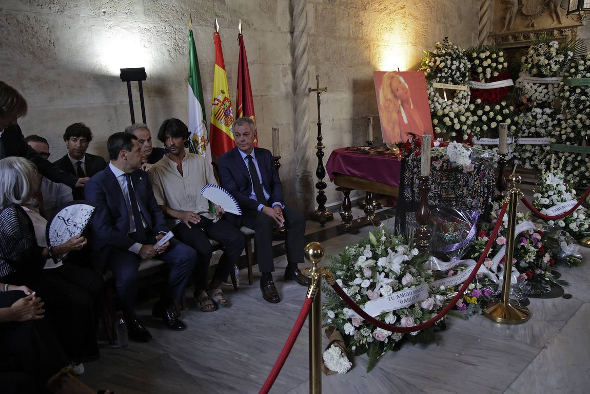 Capilla ardiente de María Jiménez en Sevilla