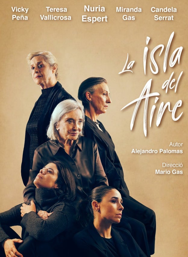 Cartel de la obra 'La isla del aire', que protagoniza Nuria Espert