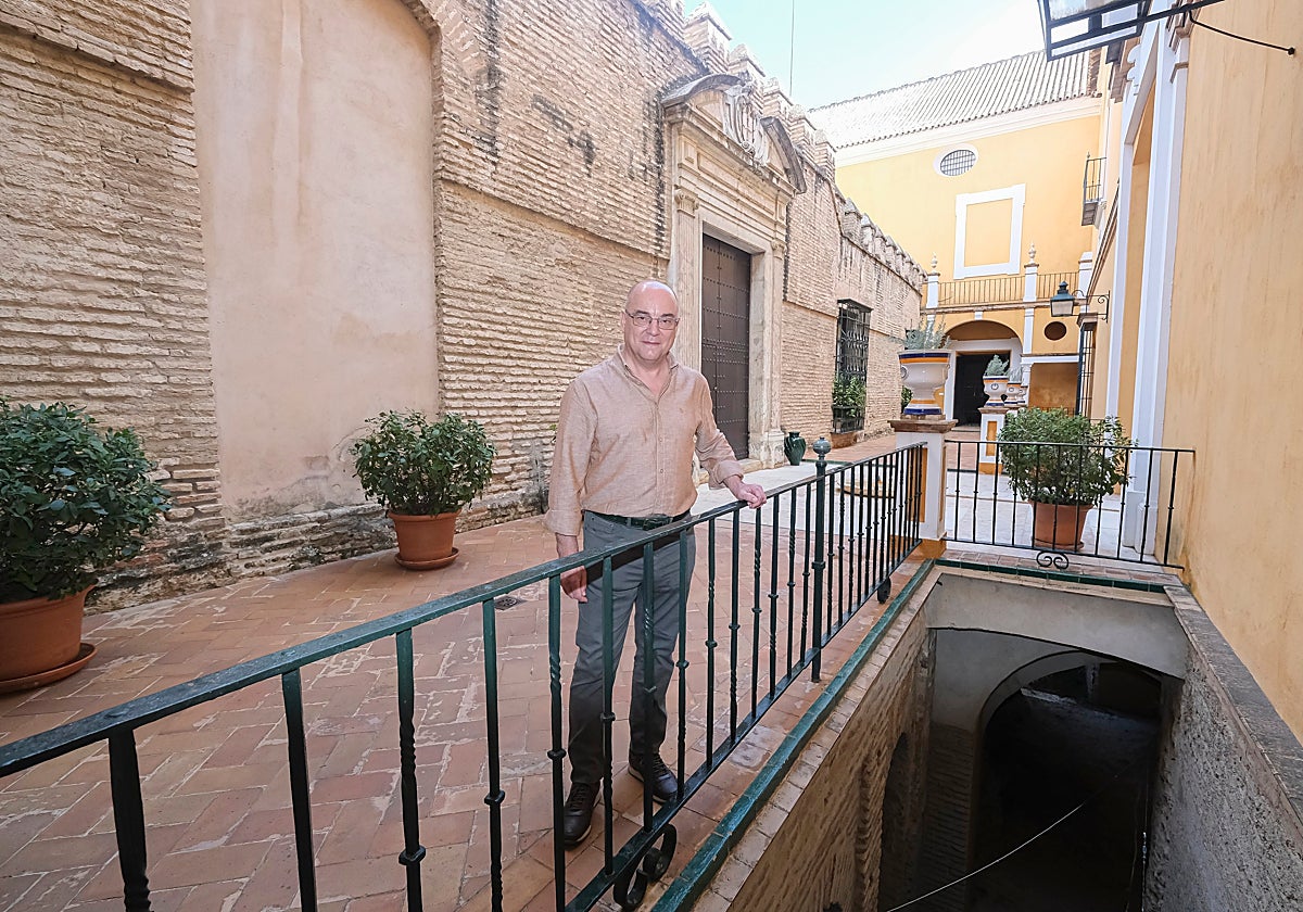 Andrés Luque Teruel en el Alcázar de Sevilla