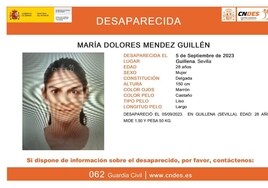 Buscan a una mujer de 28 años desaparecida en Guillena