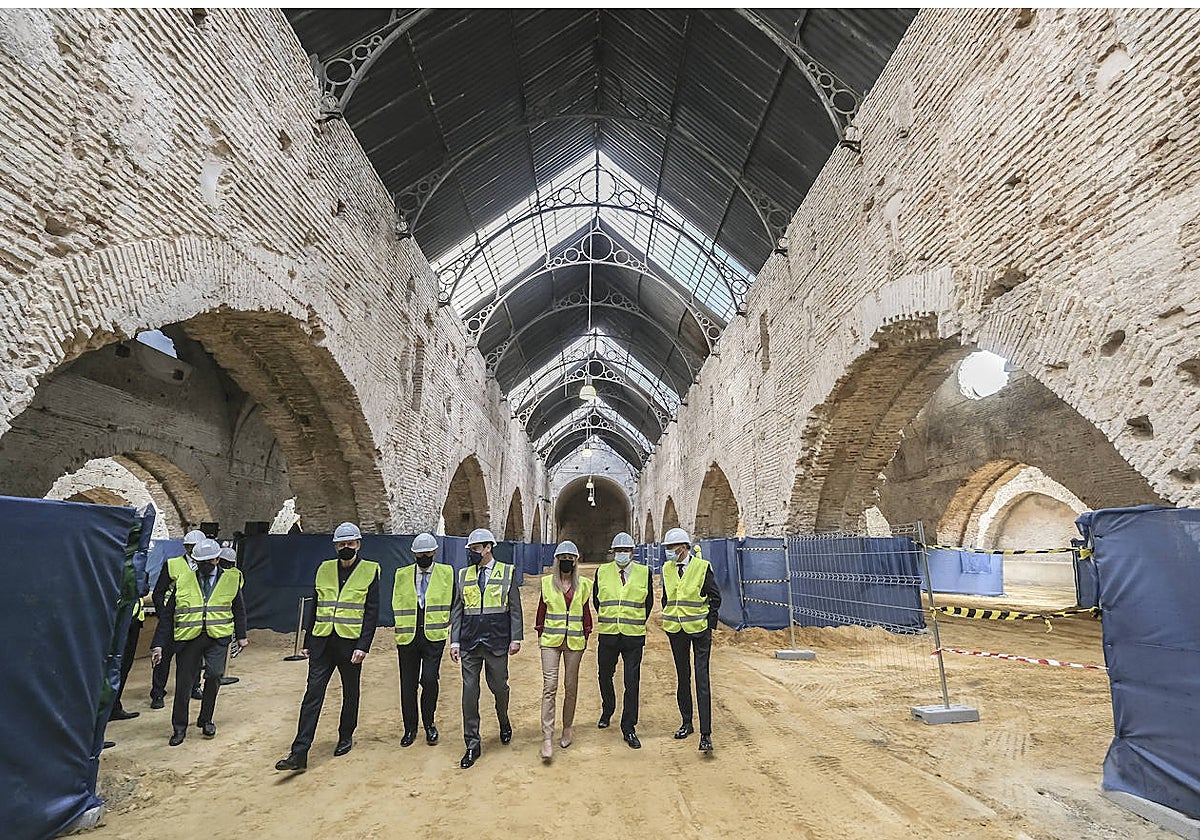 Inicio de las obras de las Atarazanas en febrero de 2022