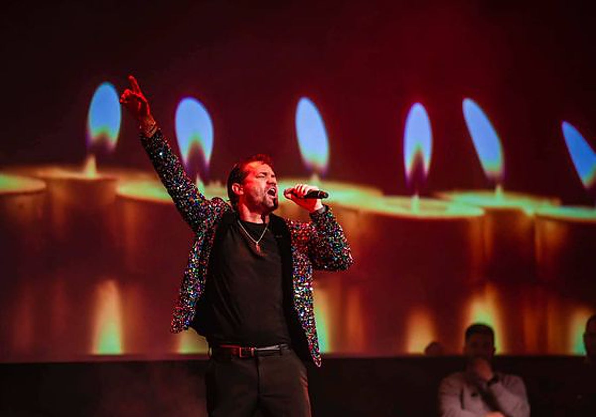 Juan Dávila, durante uno de sus monólogos